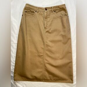 Calvin Klein Pencil Jean Skirt, Below the Knee‎ Length, Vintage, Size 12